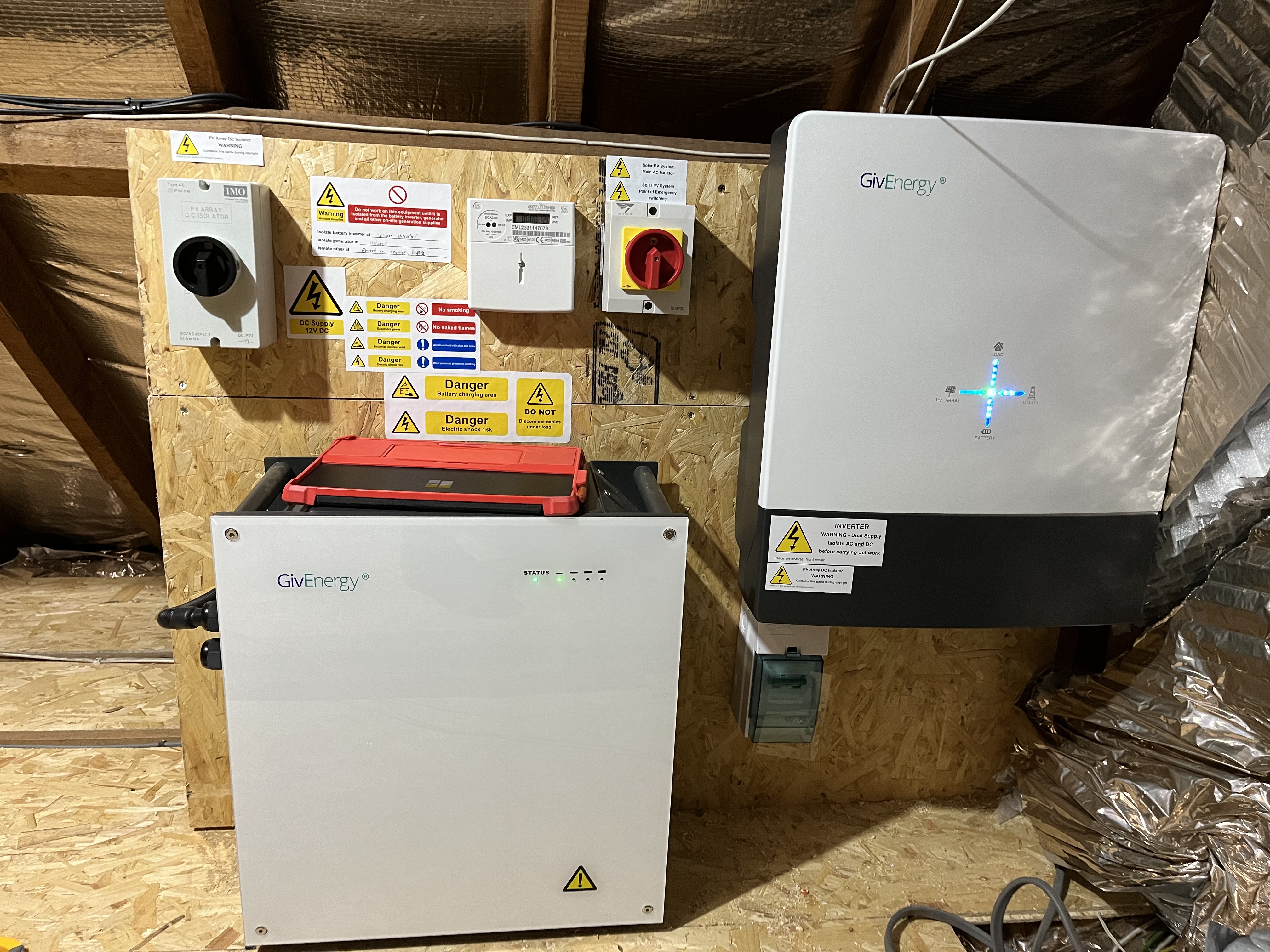 Giv-energy inverter and battery storage installation in Romsey, Southampton