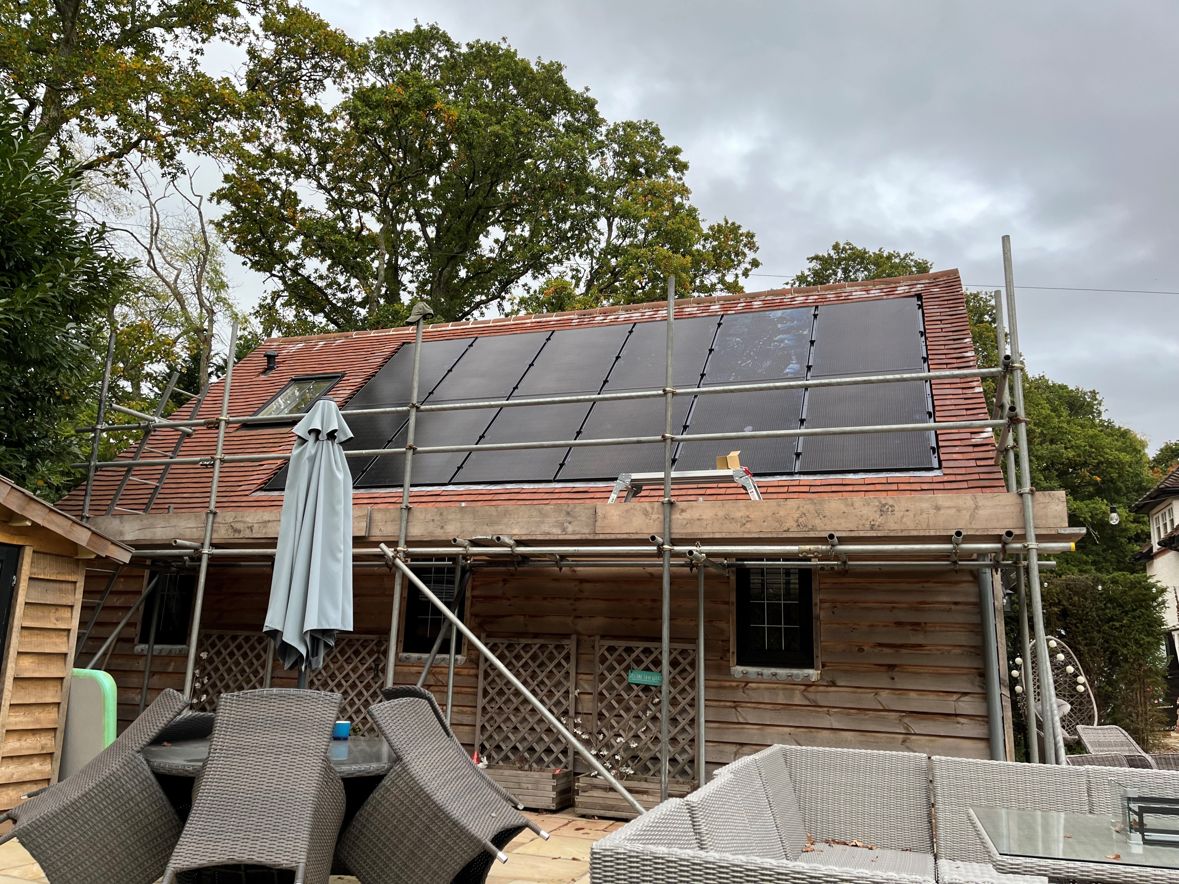 in-roof solar pv installation