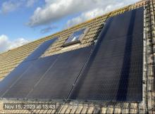 Solar panels, Southampton, Hampshire.