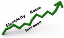 Electricity Rising rates January 2024