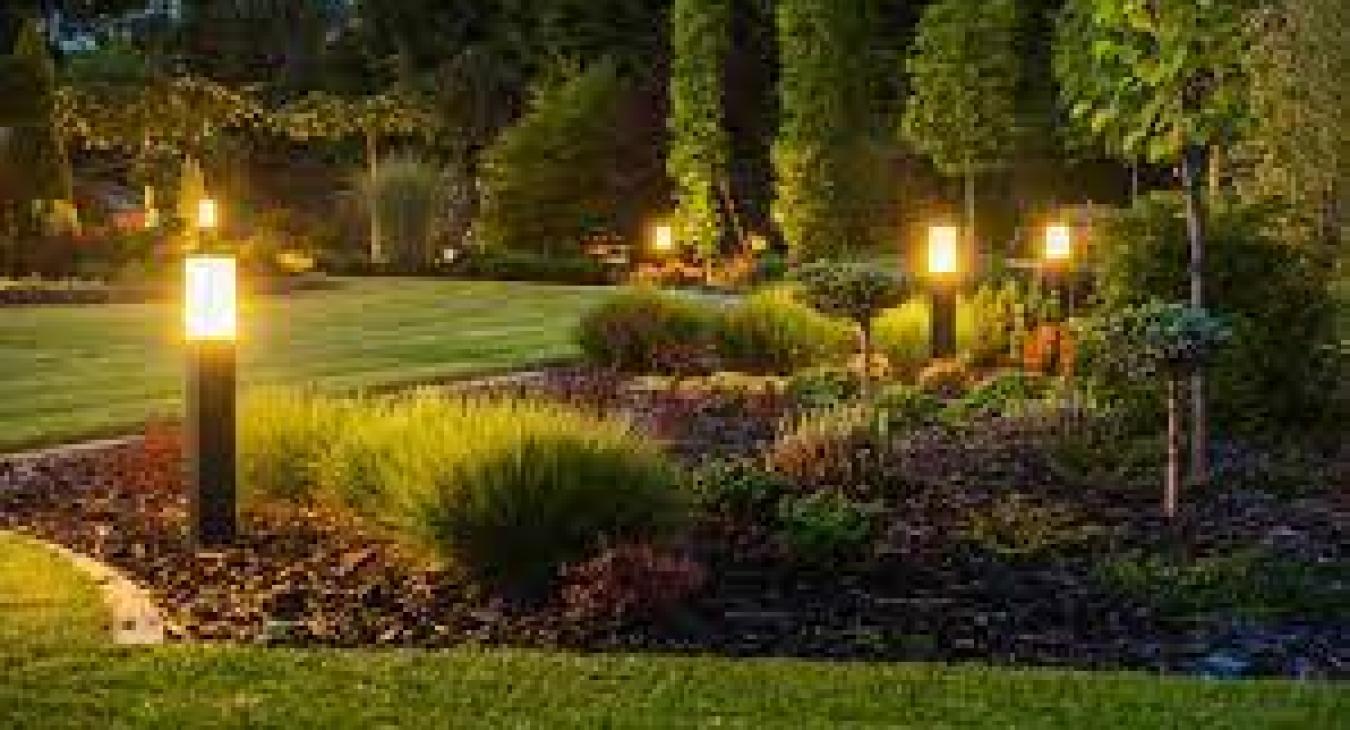 Garden lighting installation